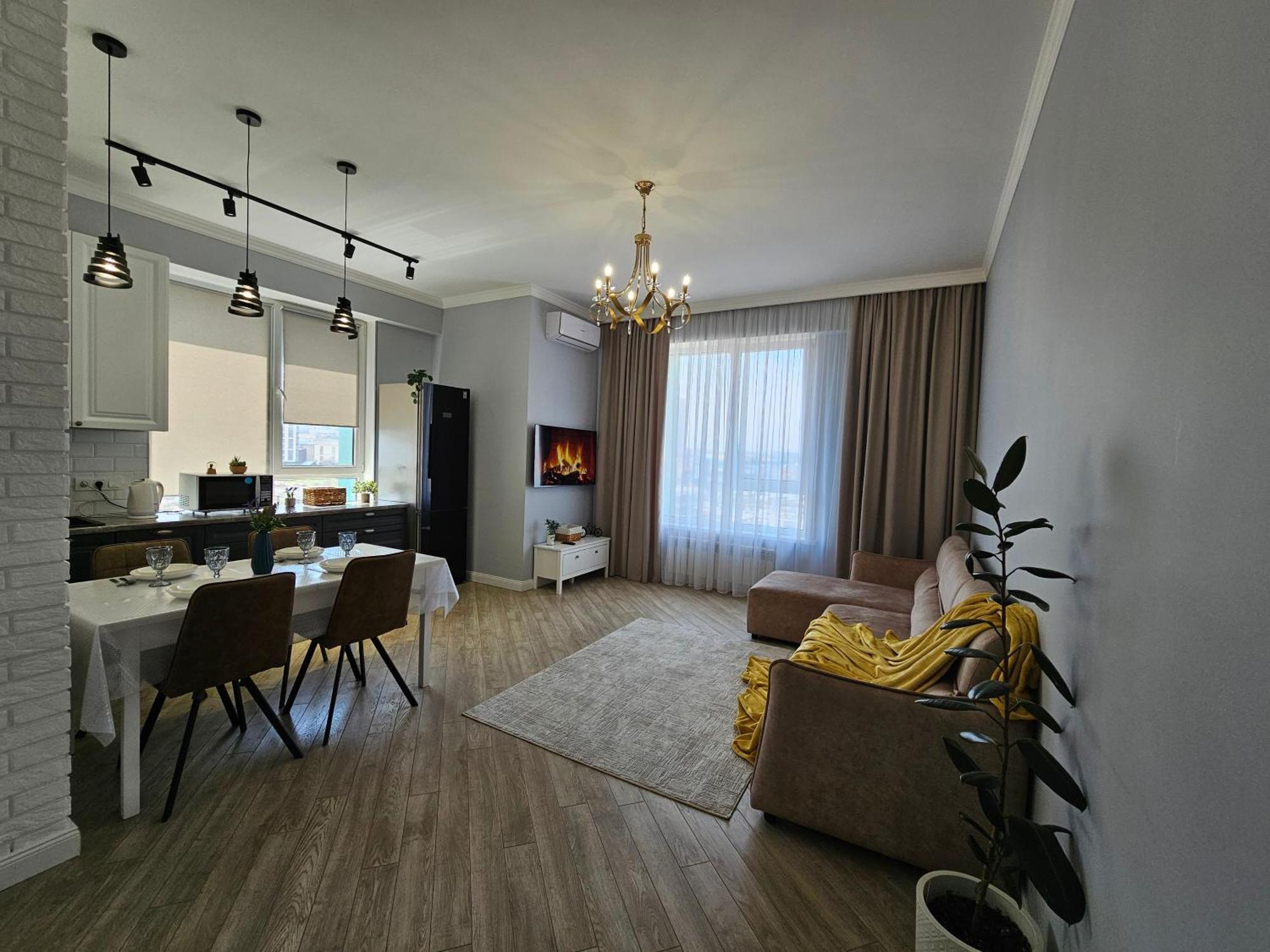 3 Room Gagarin Park Residential Complex Near Mega Shopping Mall Αλμάτι Εξωτερικό φωτογραφία