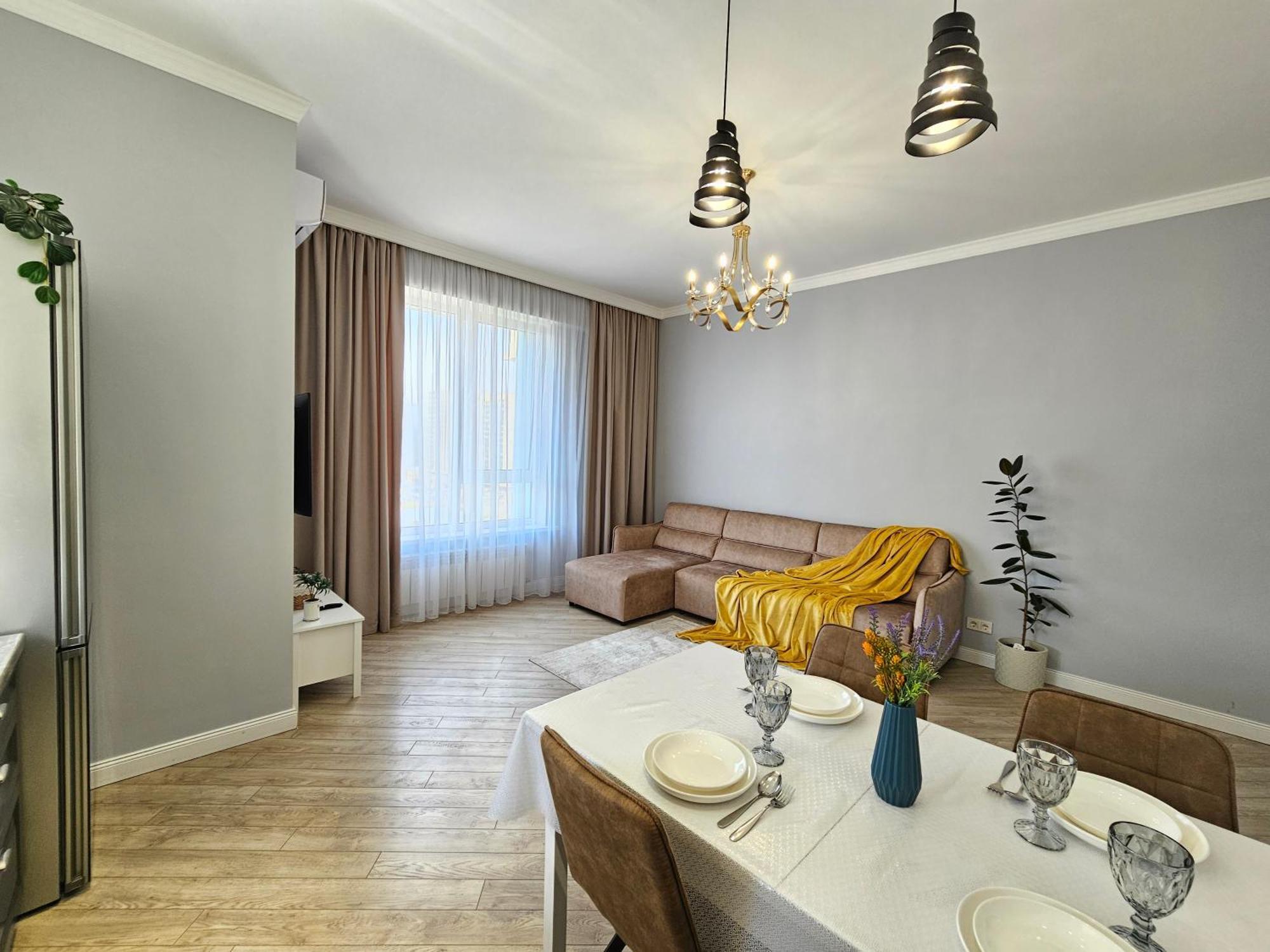 3 Room Gagarin Park Residential Complex Near Mega Shopping Mall Αλμάτι Εξωτερικό φωτογραφία